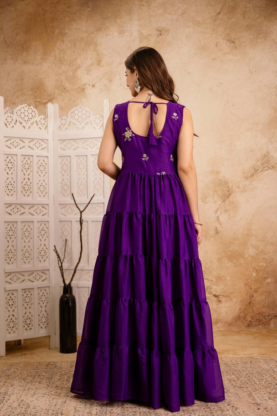 Big Flaired Layered Premium Anarkali Set