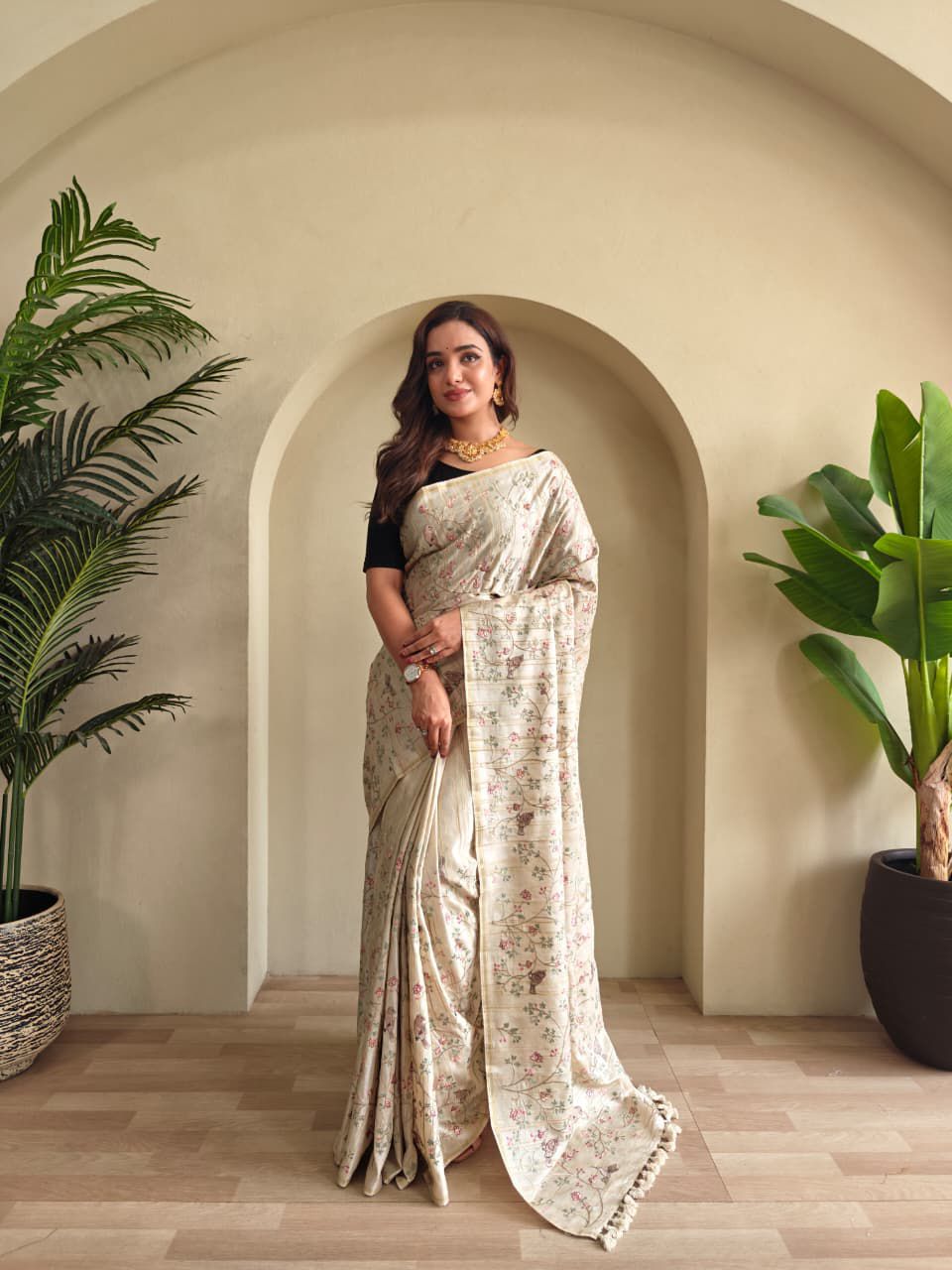Pure Loom Tussar Silk Saree
