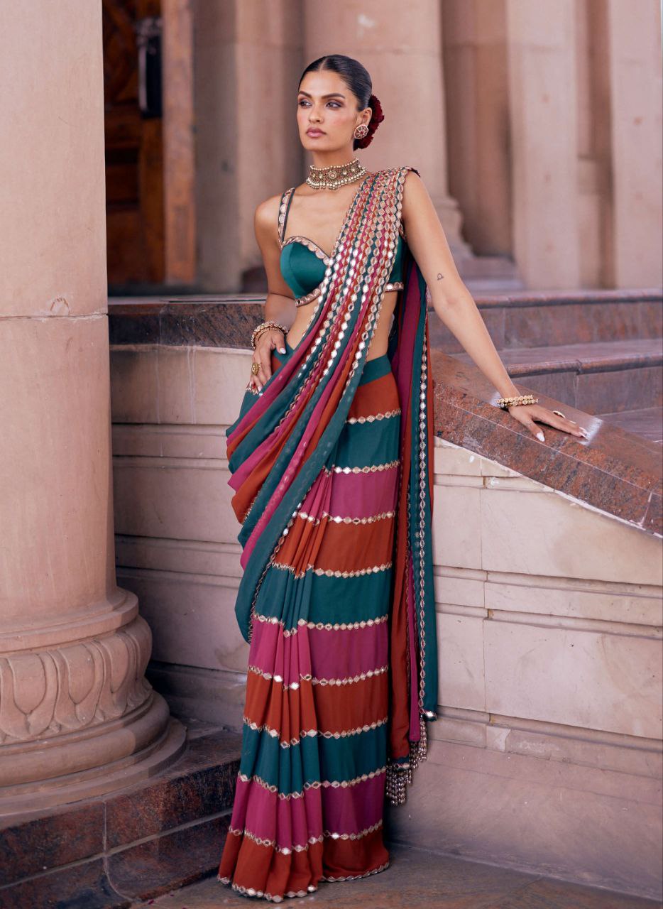 Mirror Work Bling Bollywood BlockBuster saree
