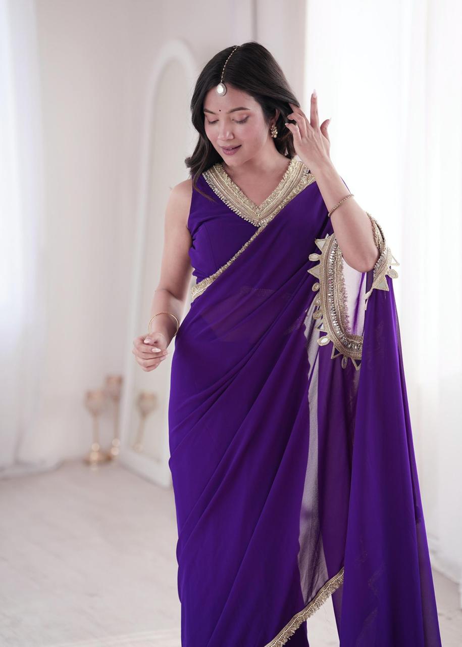 EFFORTLESS STYLISH DUAL STYLING READY TO WEAR SAREE