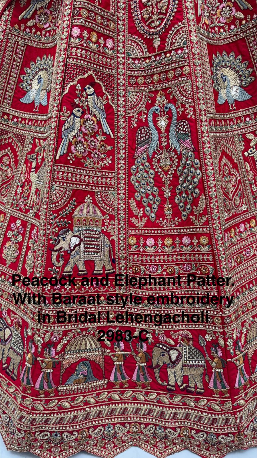 Handcrafted Handworked Premium Bridal Lehenga