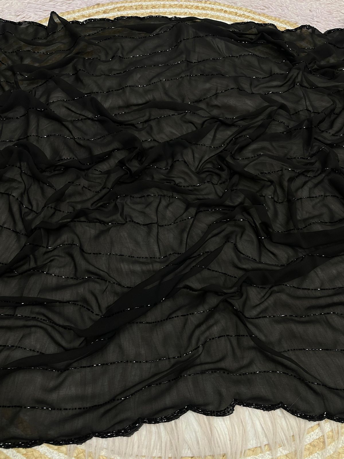 Bling Black Bold Beautiful Saree