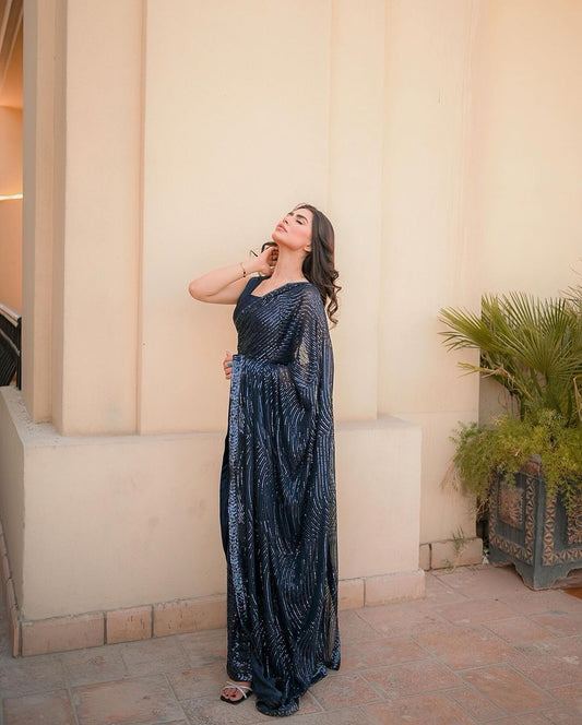 Sparkling Beautiful Contemporary Saree