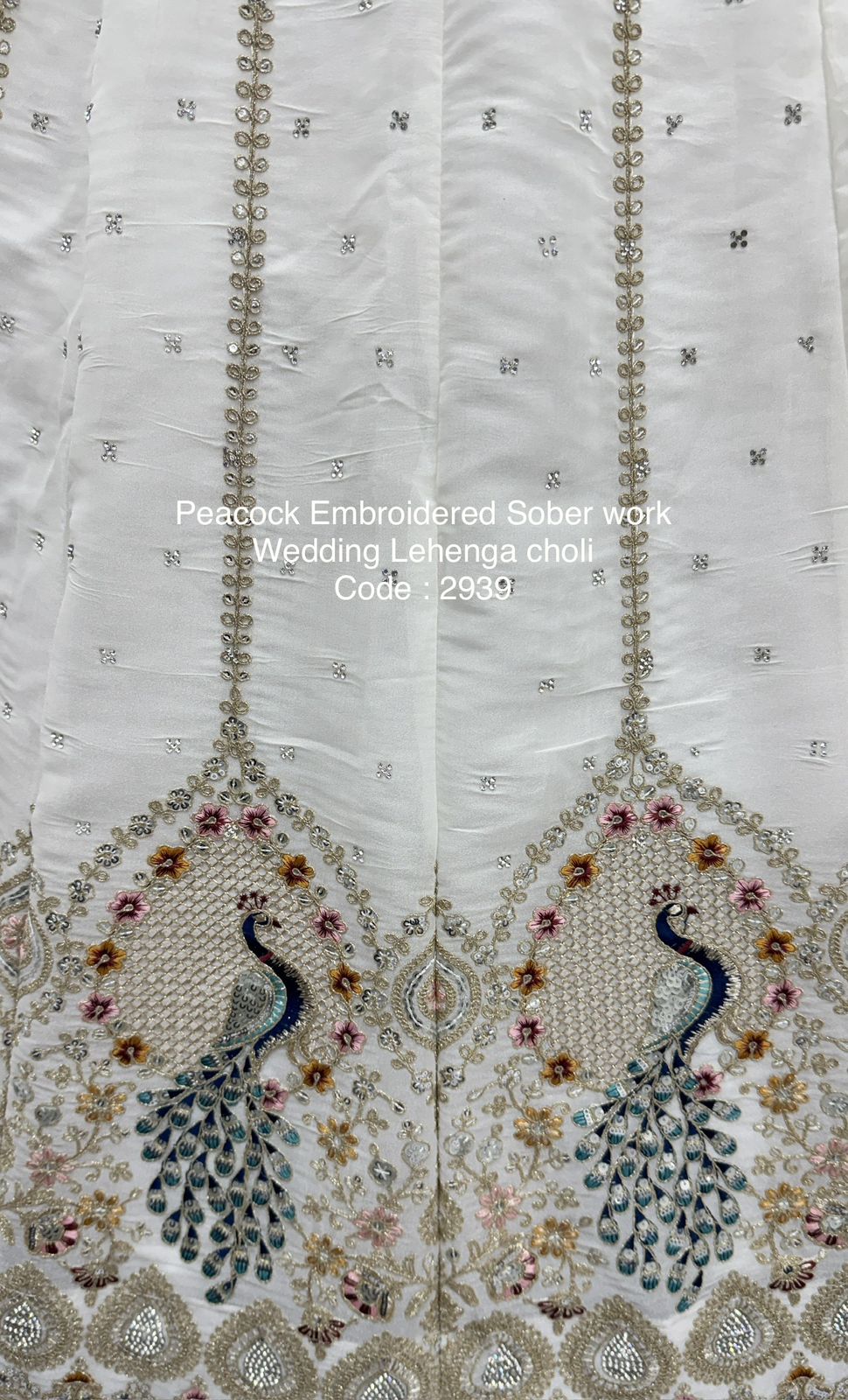 Peacock Embroidered Sober work Wedding Lehenga choli