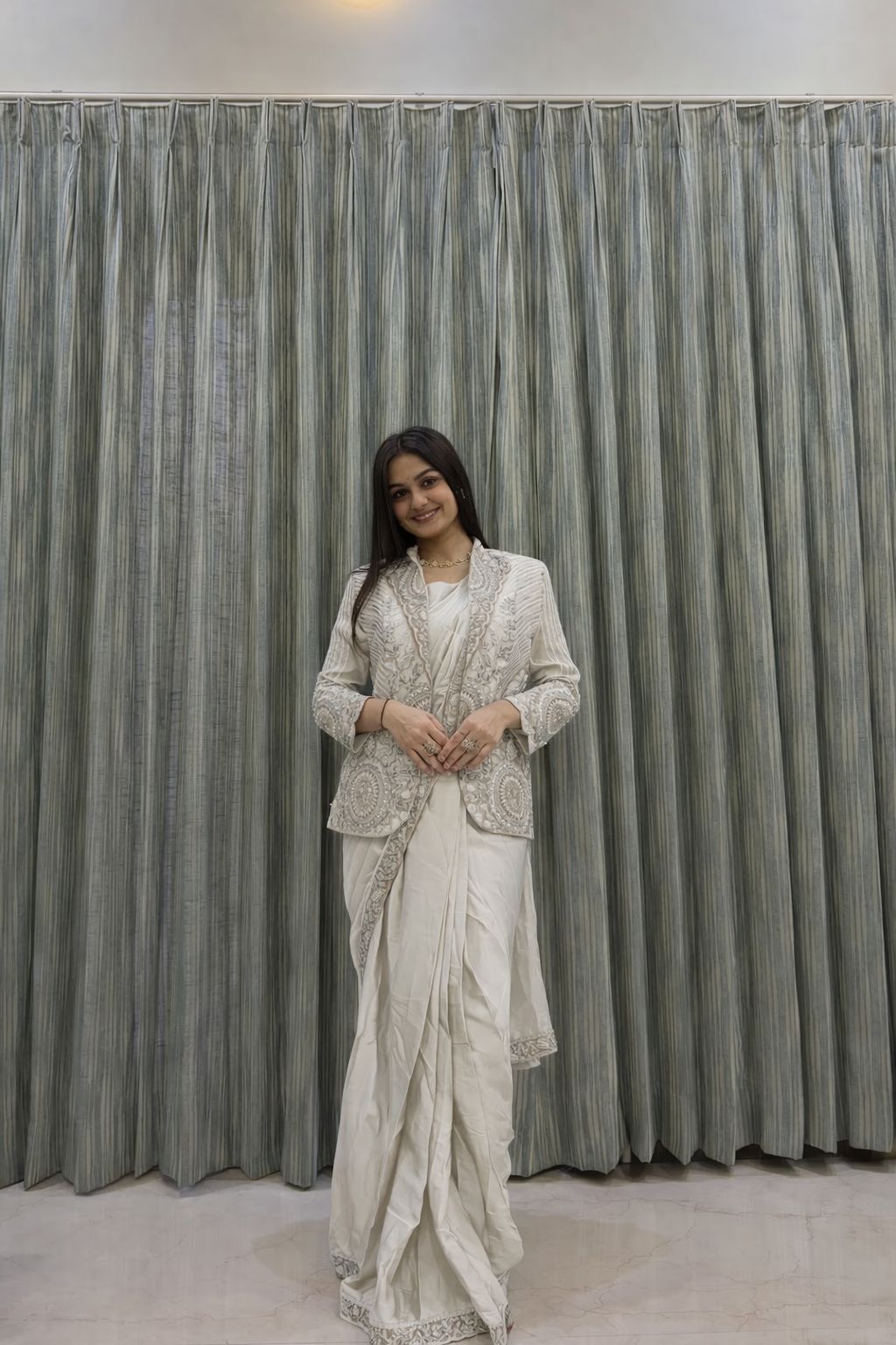 Farewell GenZ Ready to Wear Jacket Saree