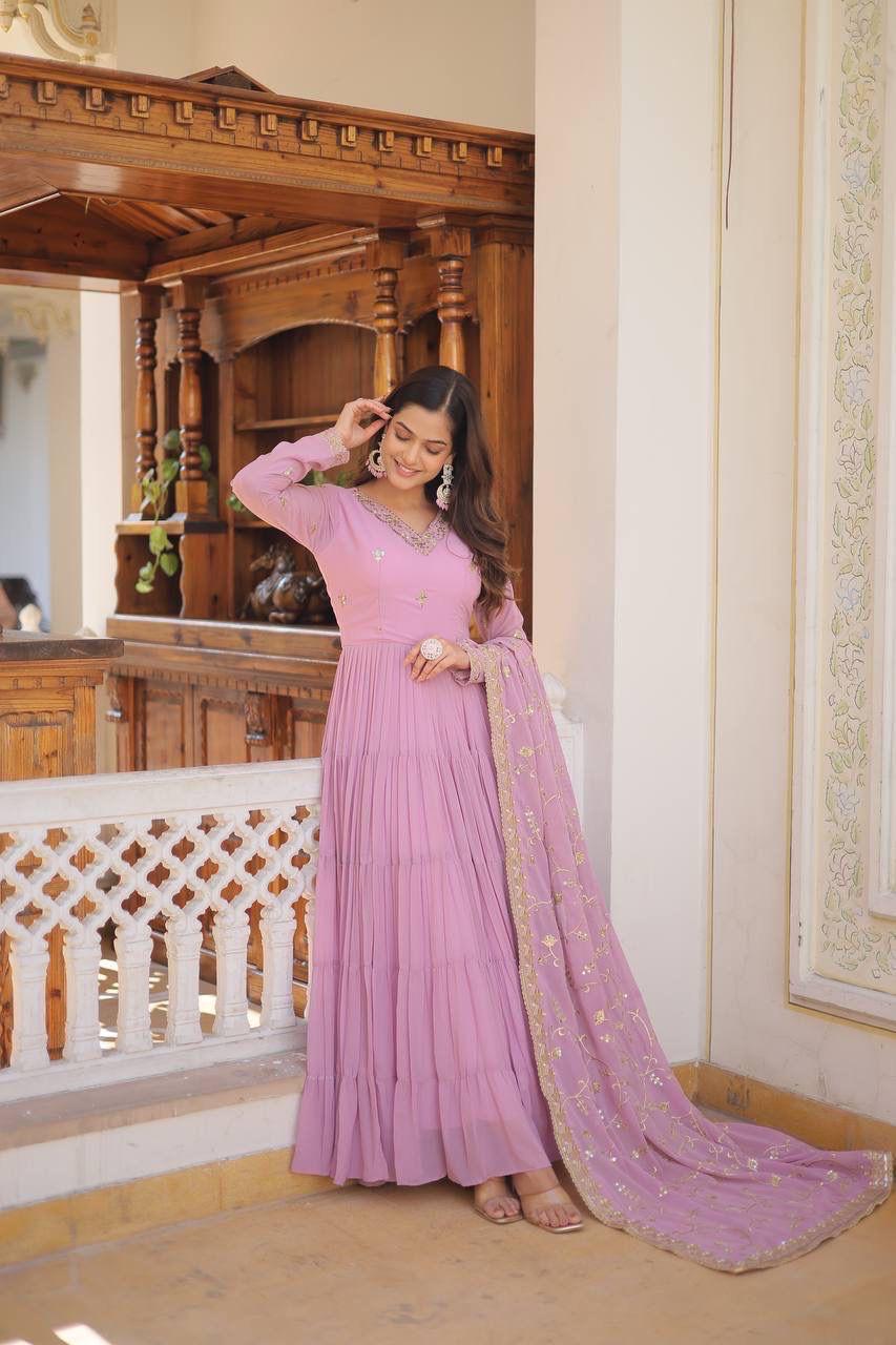 SUMMER 2026 PASTAL GOWN-WITH-DUPATTA SETS
