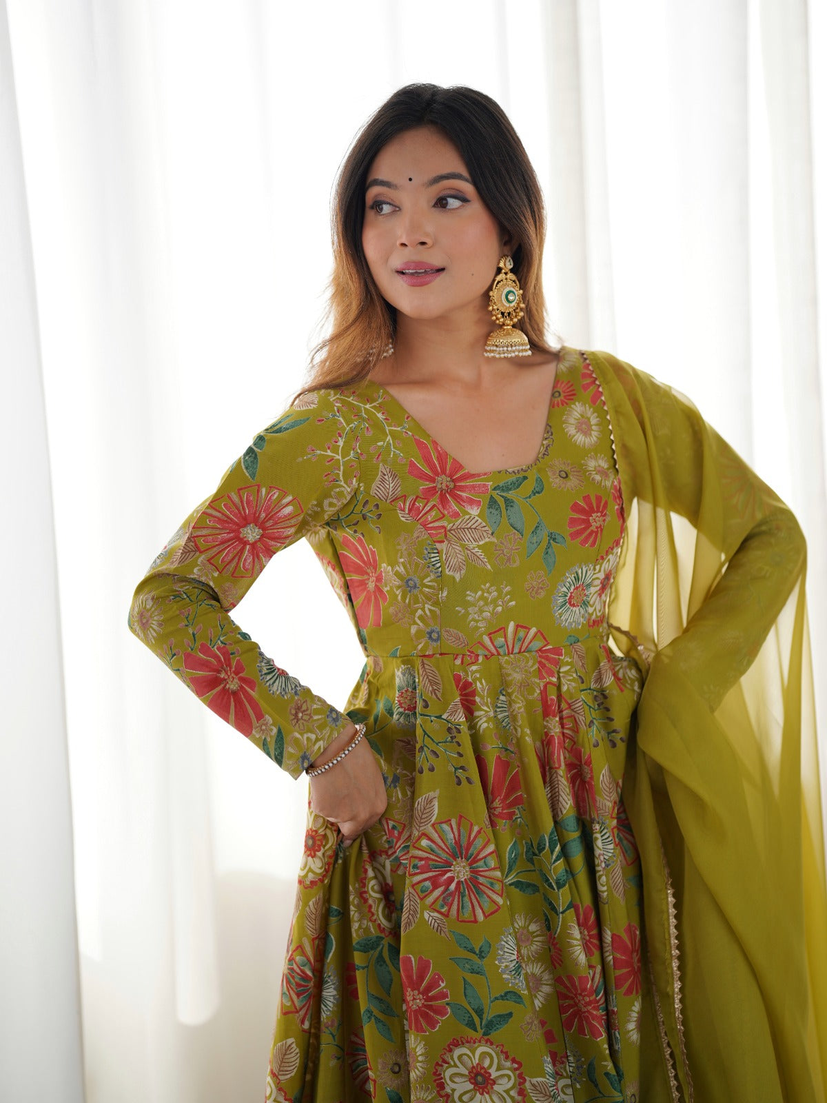 Kediya Style Stylish Outfit (Ready to Wear)