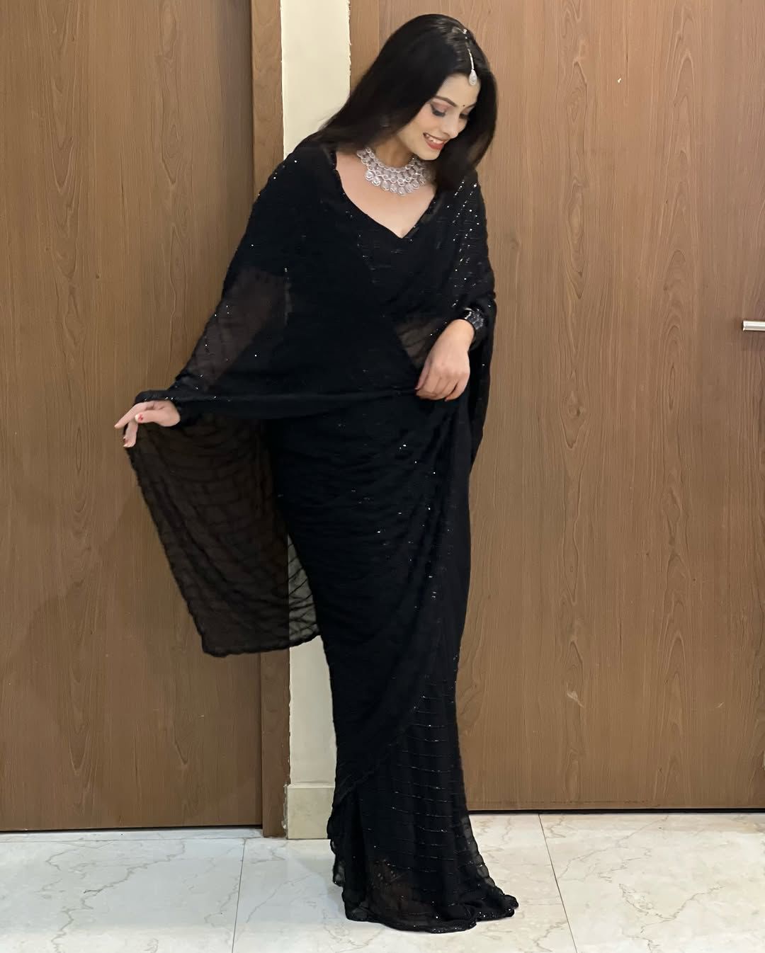 Bling Black Bold Beautiful Saree