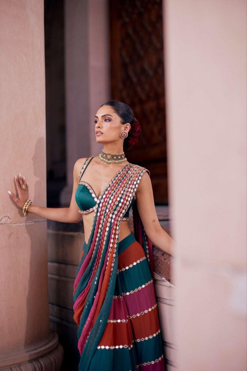 Mirror Work Bling Bollywood BlockBuster saree