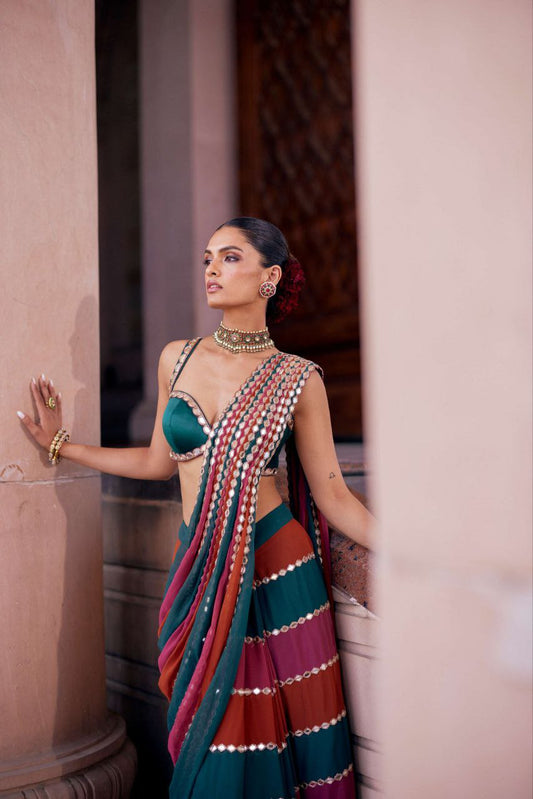 Mirror Work Bling Bollywood BlockBuster saree