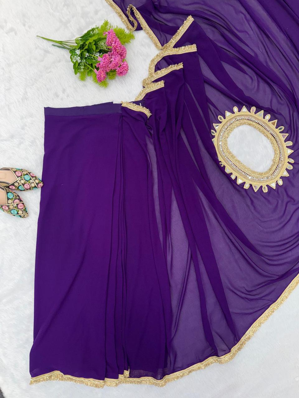 EFFORTLESS STYLISH DUAL STYLING READY TO WEAR SAREE