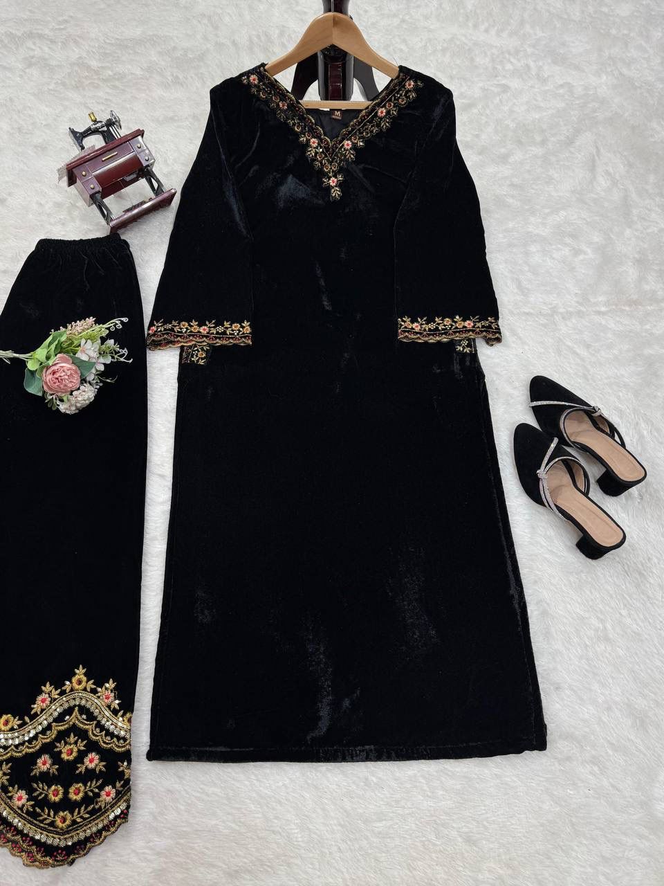 Velvet Stylish Occassion Exclusive Outfit