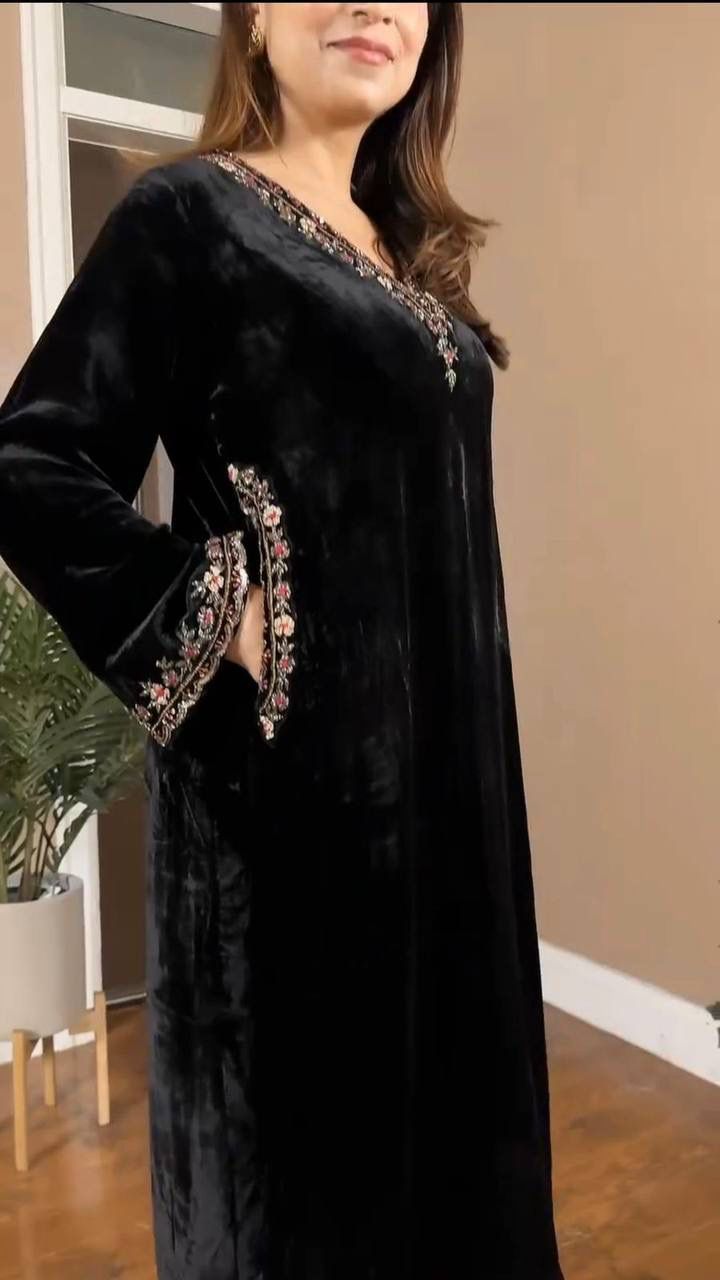 Velvet Stylish Occassion Exclusive Outfit