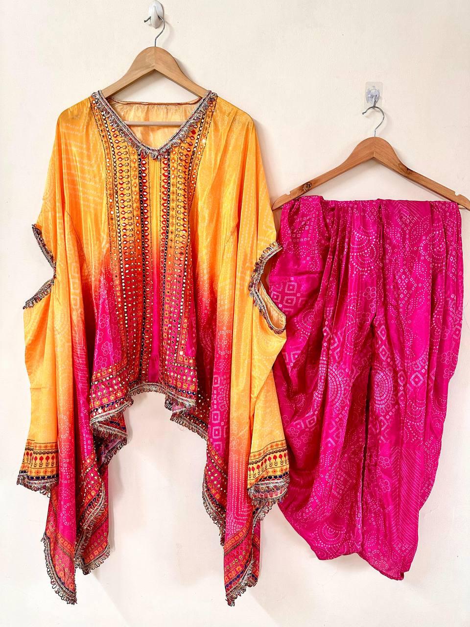 Festive Kaftan Dhoti Unique Outfit