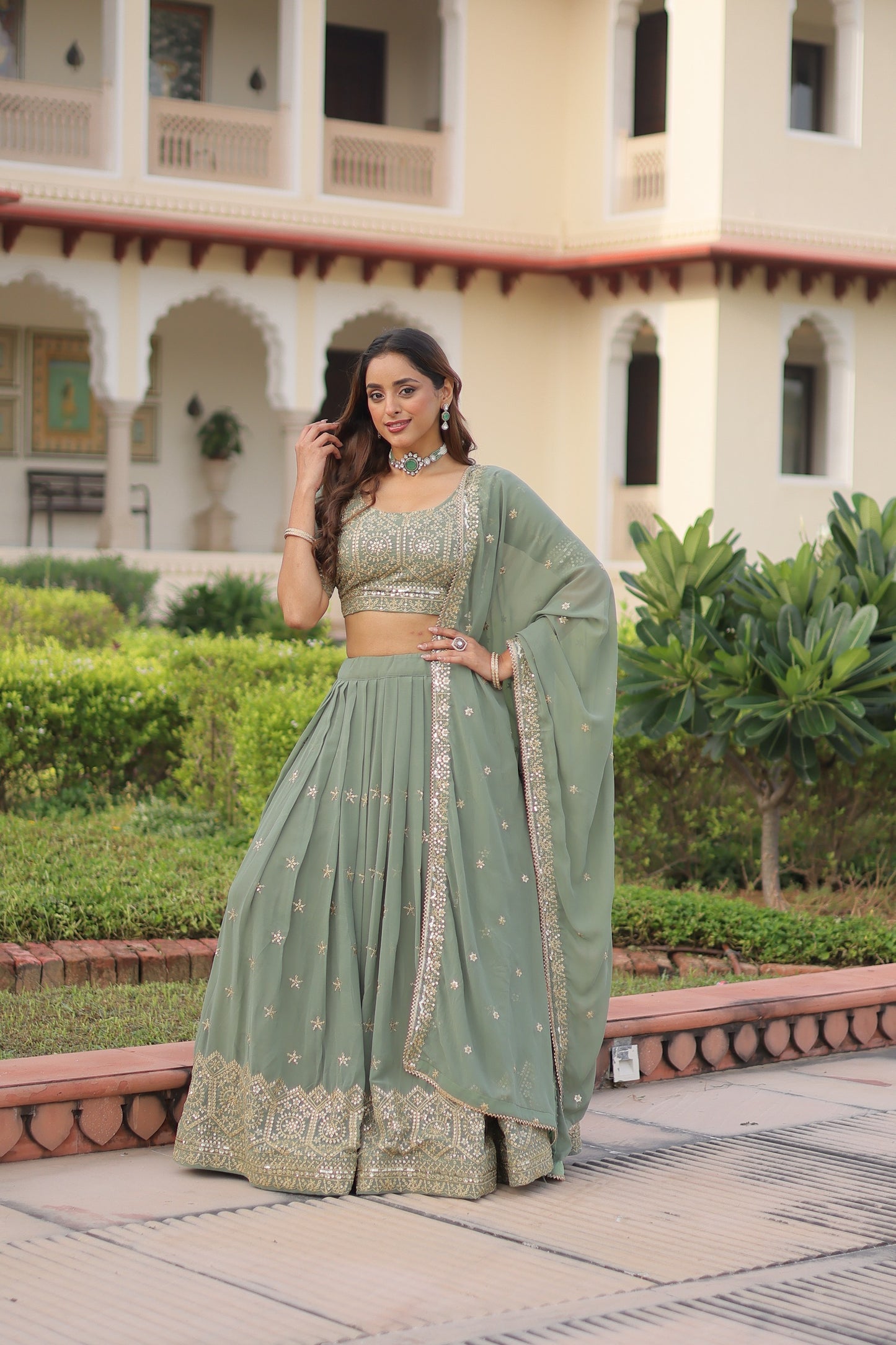 ATTRACTIVE LEHENGA CHOLI WITH DUPATTA