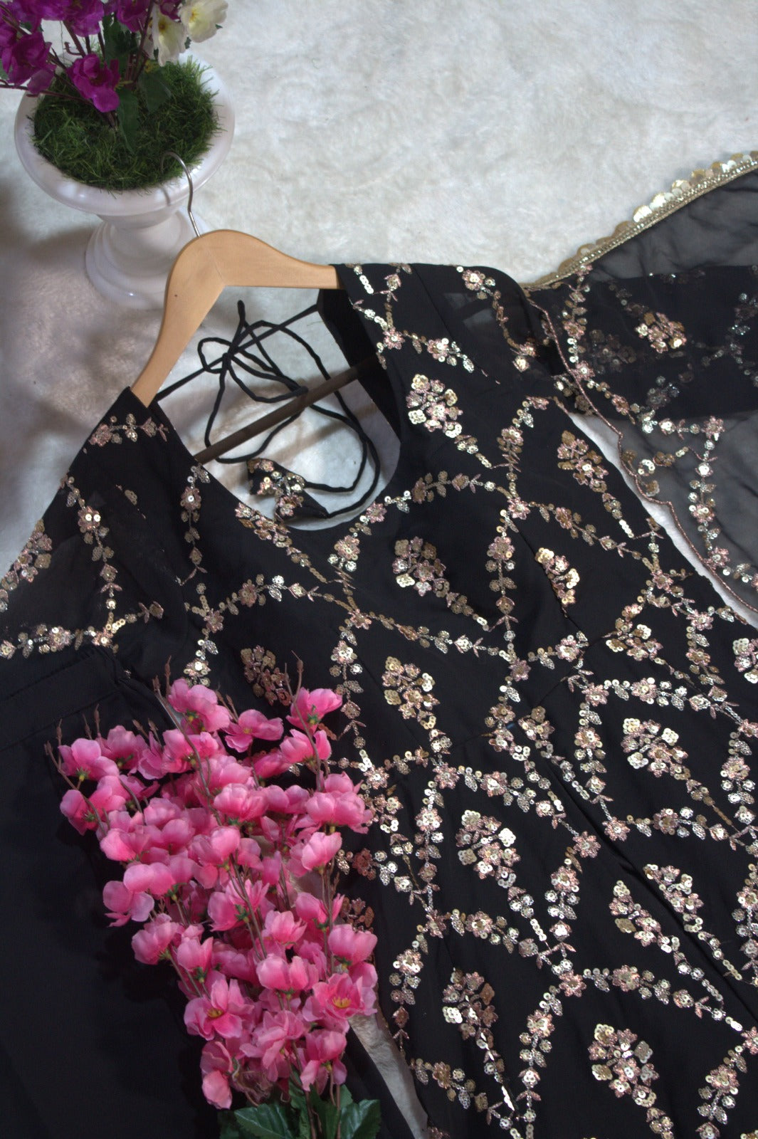FESTIVAL BLING BLACK OUTFIT