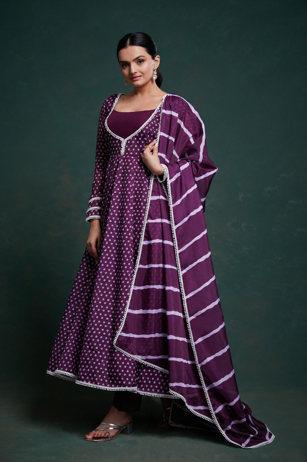 Head Turner Organza Purple Outfit