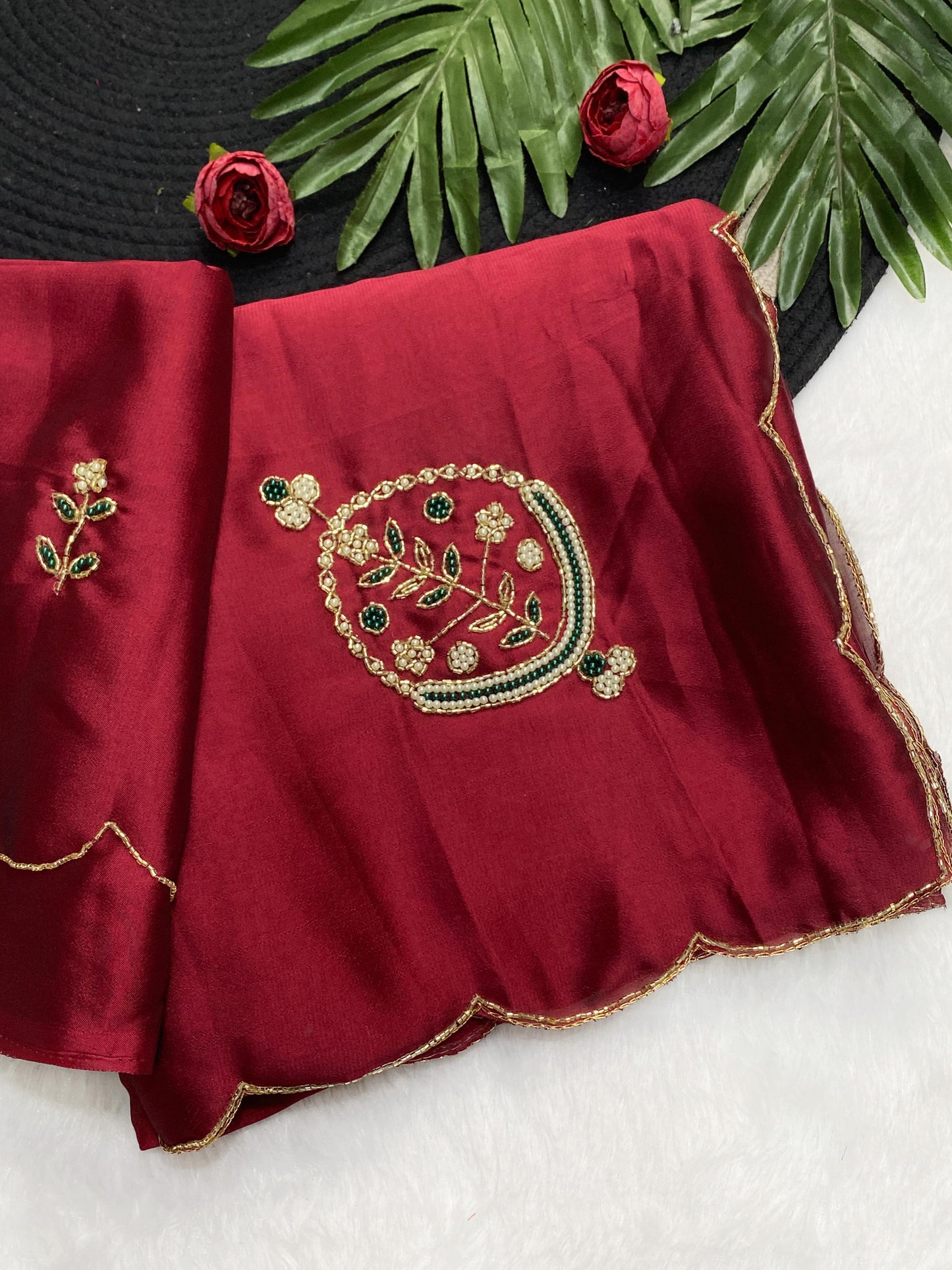 One Of A Kind Handworked Premium Saree