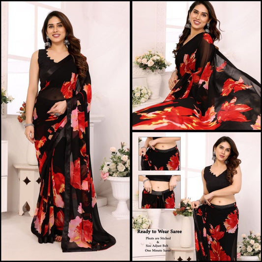 Summer Georgette Ready To Wear Sarees