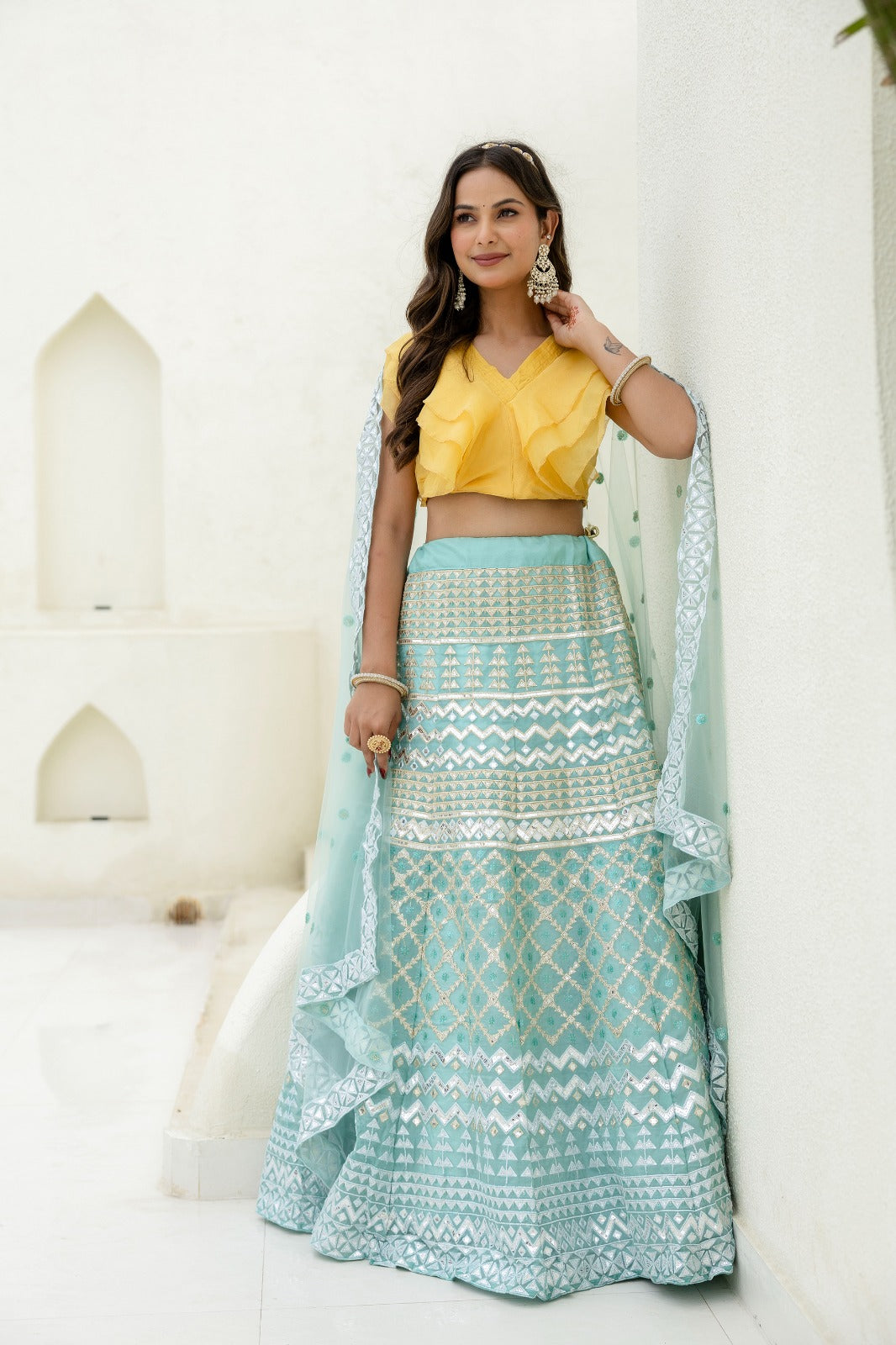 Dreamy Elegance Organza Lehanga