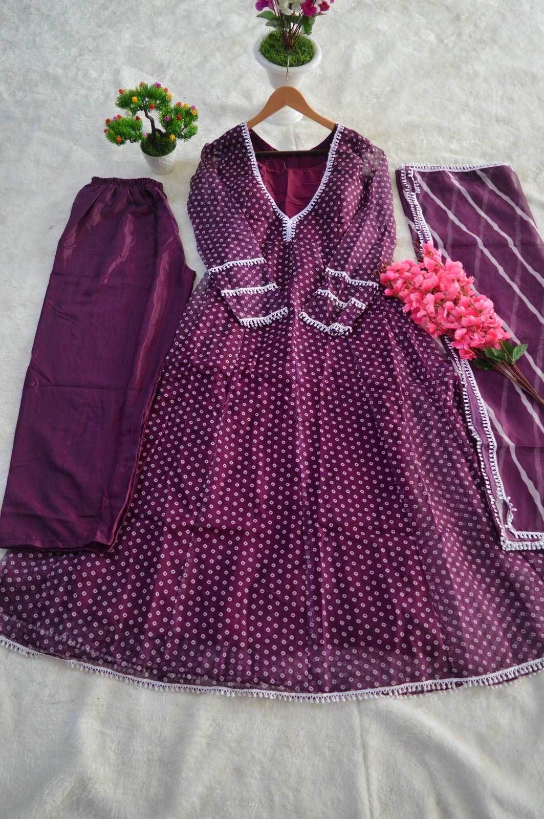 Head Turner Organza Purple Outfit