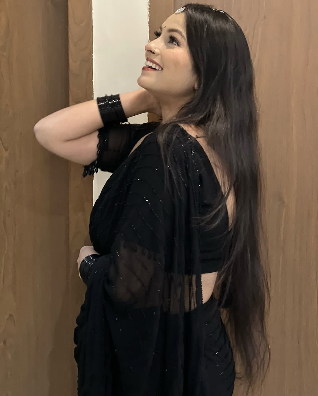 Bling Black Bold Beautiful Saree