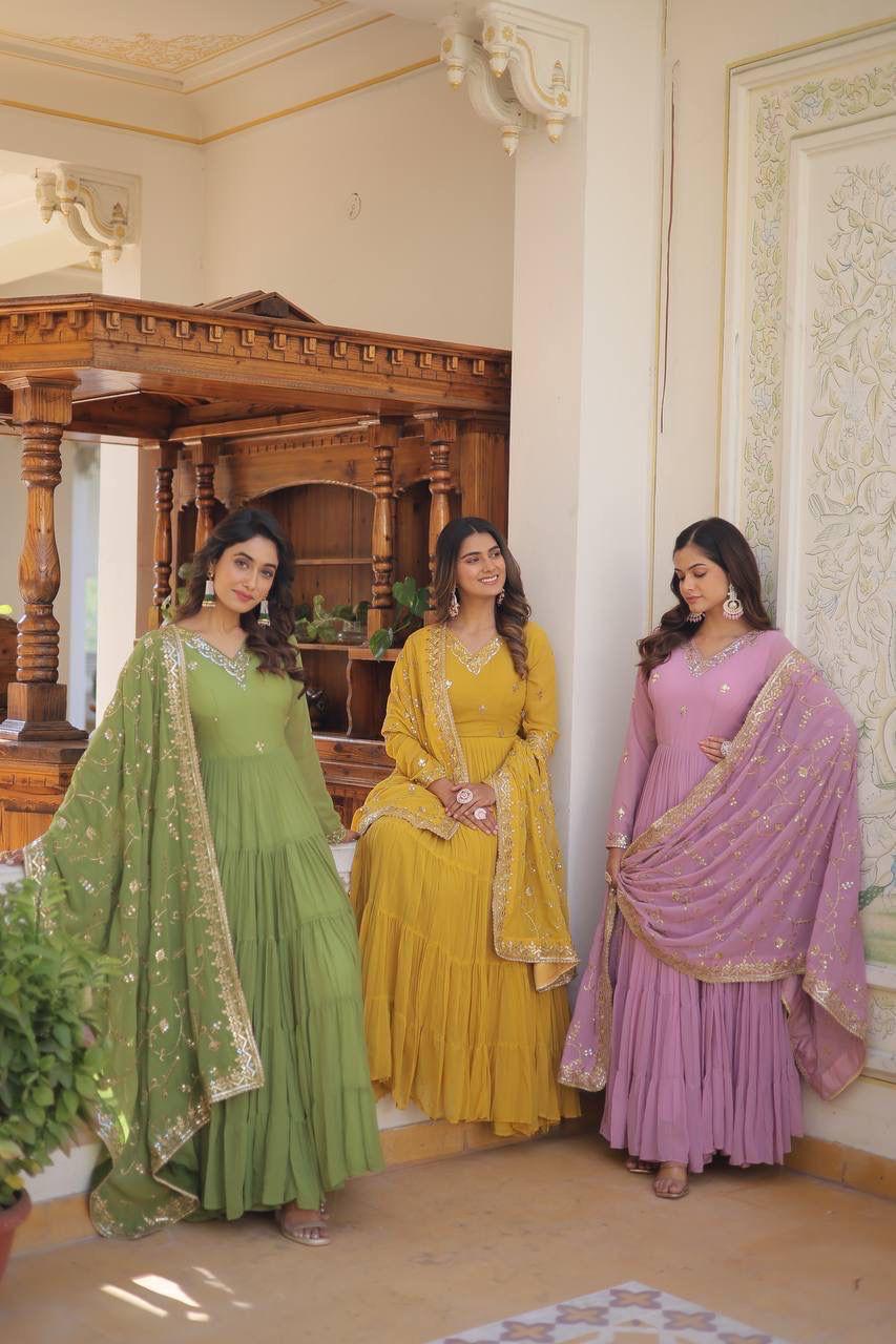 SUMMER 2026 PASTAL GOWN-WITH-DUPATTA SETS