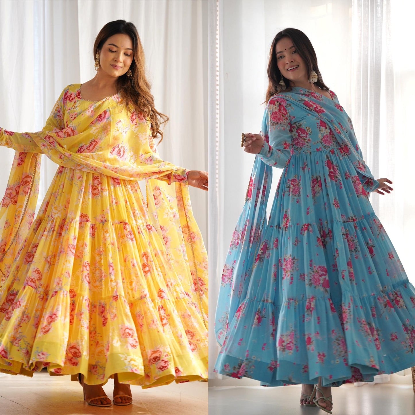 Colorful Kalamkari Fresh Look Suits (Ready To Wear)