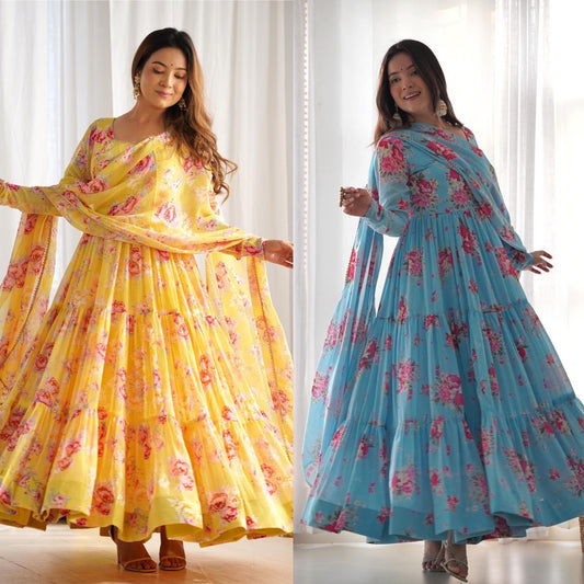 Colorful Kalamkari Fresh Look Suits (Ready To Wear)