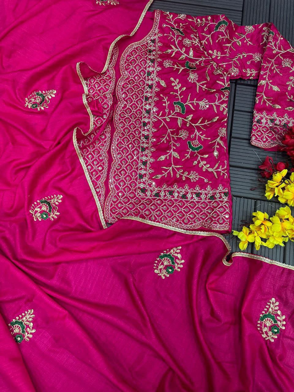 Jacket Koti Style Stylish Saree