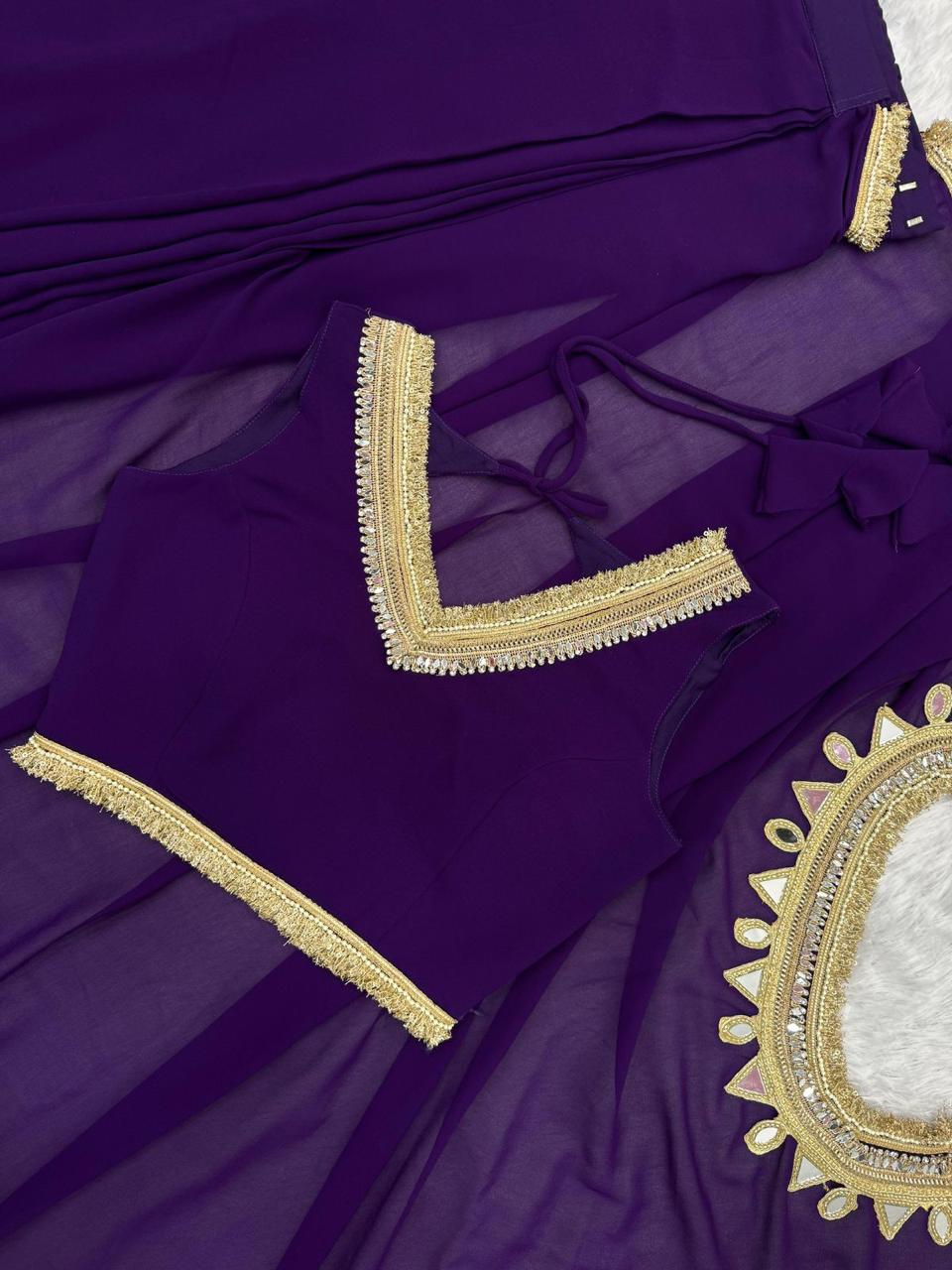 EFFORTLESS STYLISH DUAL STYLING READY TO WEAR SAREE