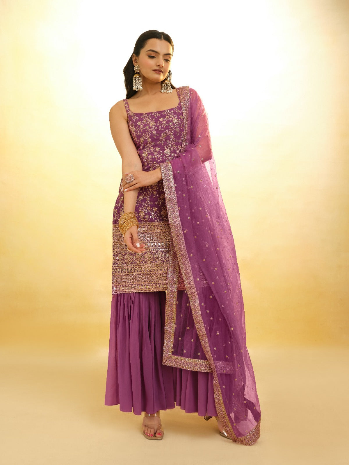 Ready To Wear Georgette Sharara Set