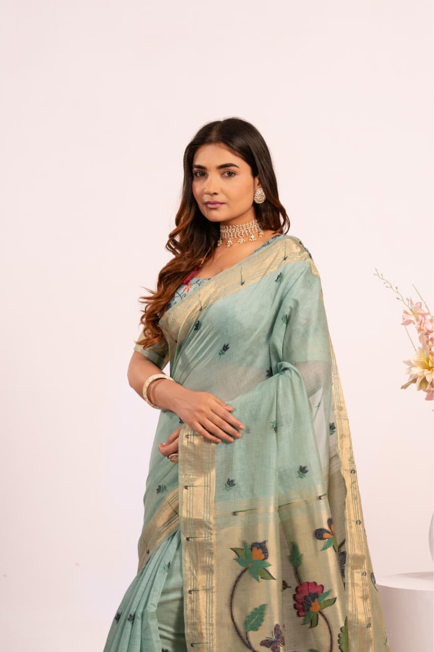 Premium Paithani Weaving Saree