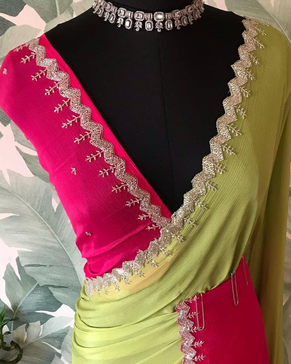 Colorful Handwork Premium Saree