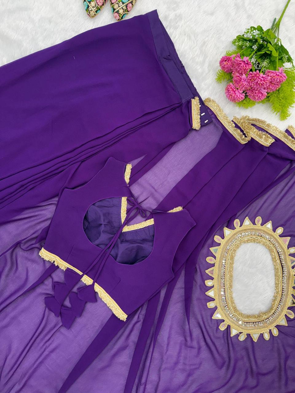 EFFORTLESS STYLISH DUAL STYLING READY TO WEAR SAREE
