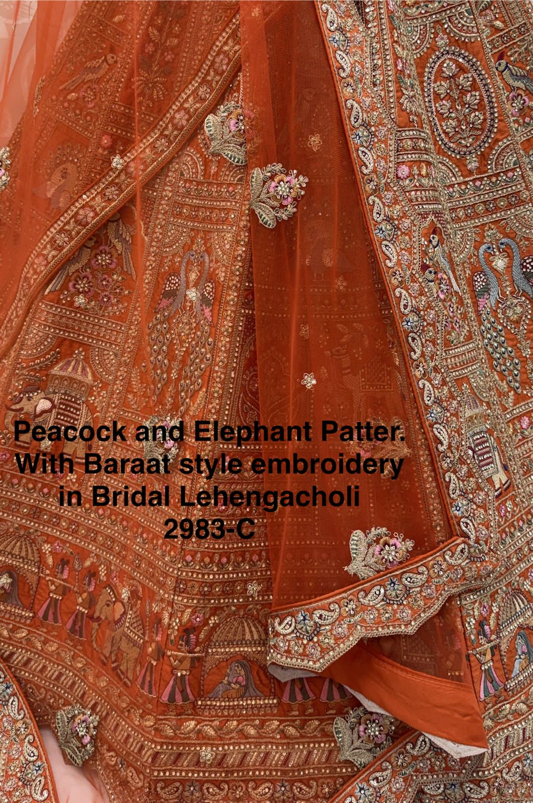 Handcrafted Handworked Premium Bridal Lehenga