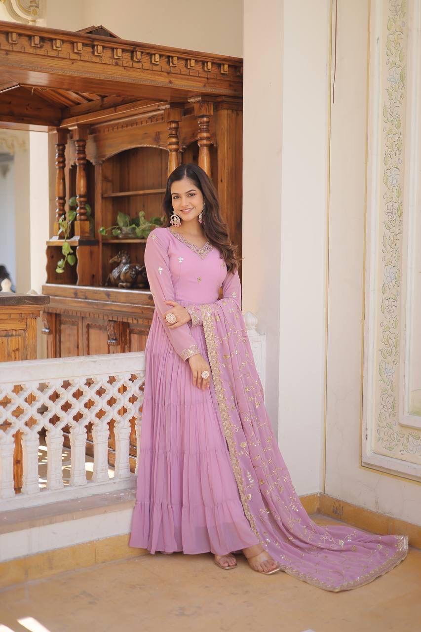 SUMMER 2026 PASTAL GOWN-WITH-DUPATTA SETS