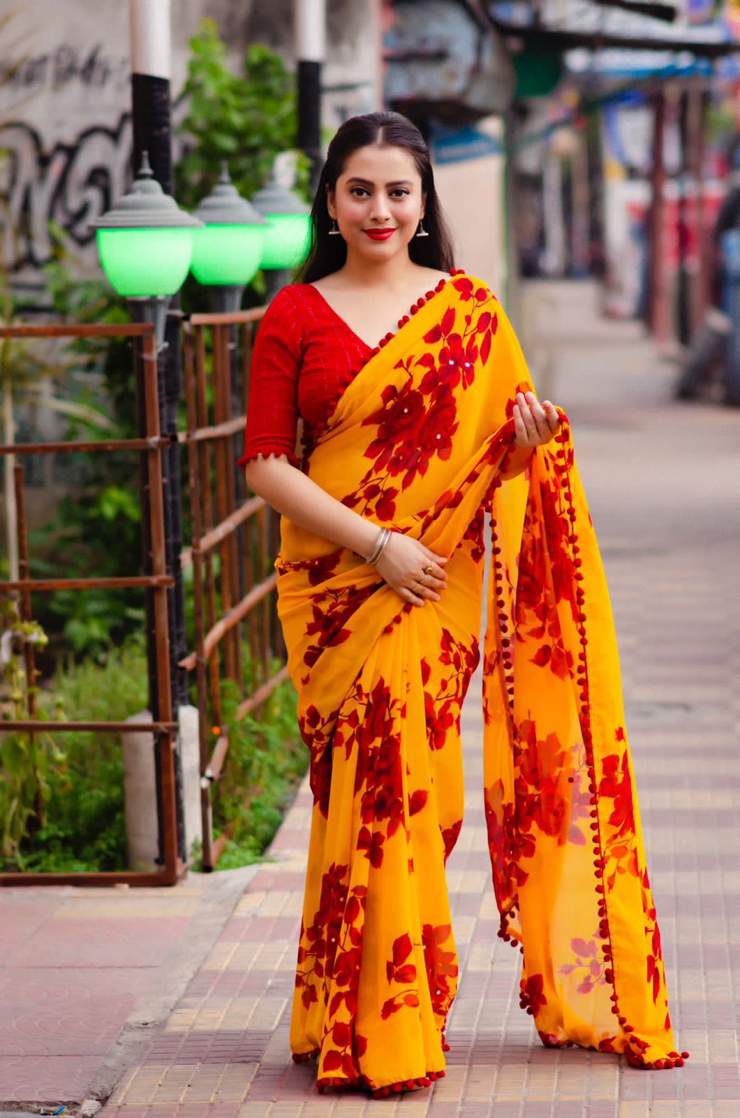 Pum Pum Soft Georgette Attractive Saree