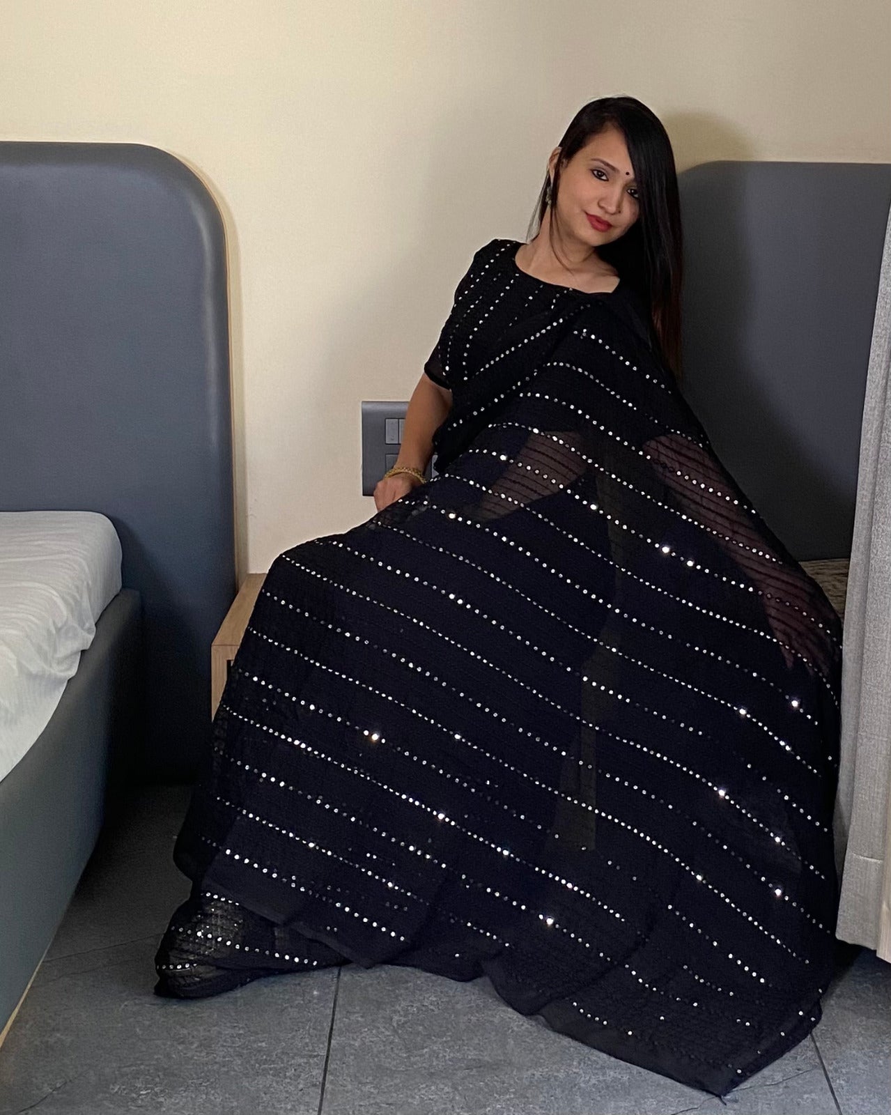 Bling Bollywood Looks Party Saree
