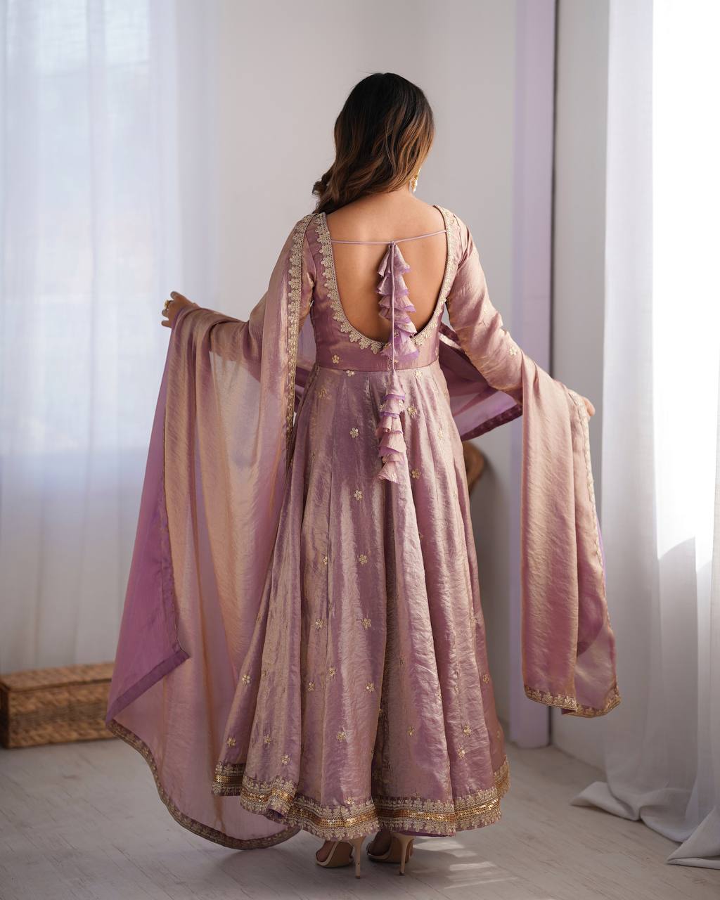 Superior Party Wear Stylish Gown - Ready To Wear