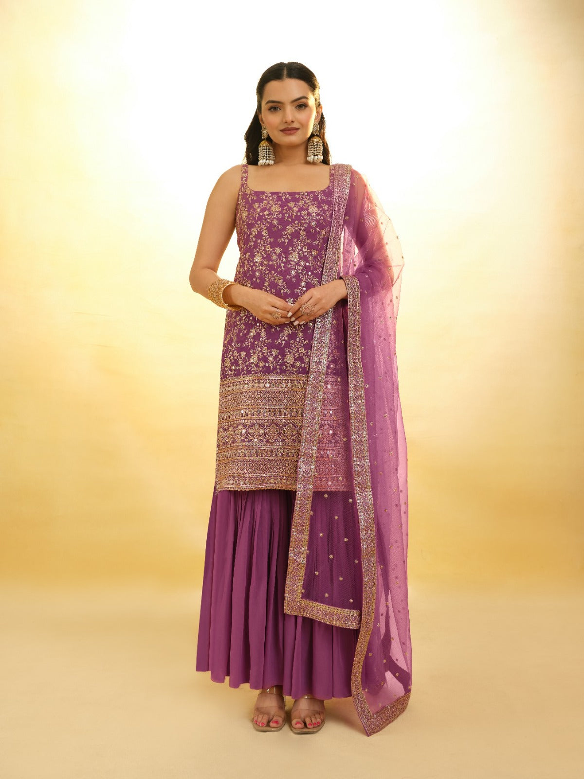 Ready To Wear Georgette Sharara Set