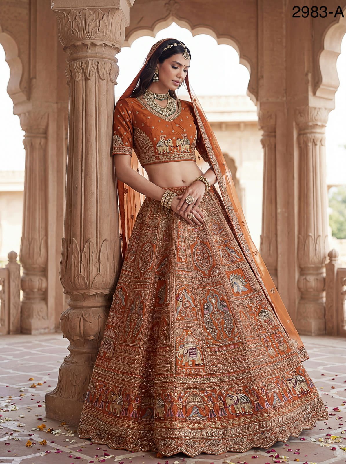 Handcrafted Handworked Premium Bridal Lehenga
