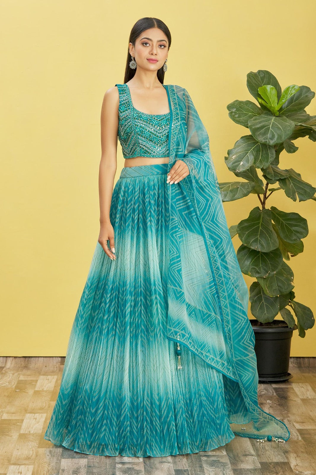 Organza Light Weight Premium Lehanga